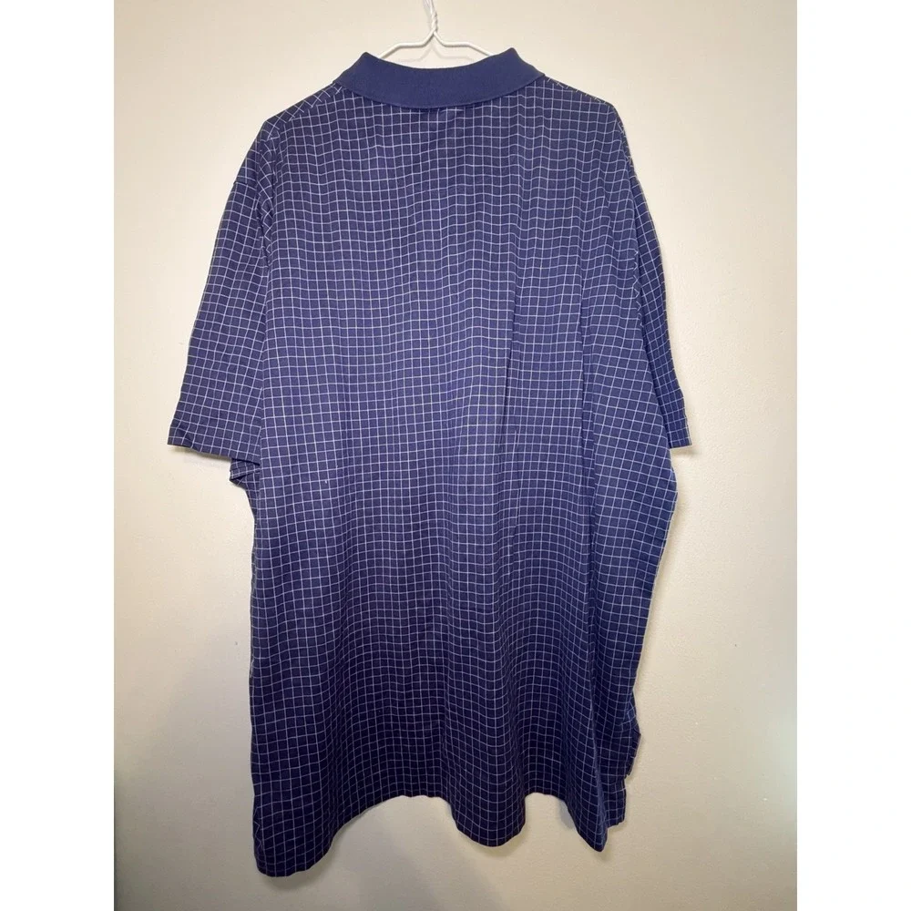 Polo Golf Ralph Lauren Polo Shirt Mens XXL Blue Check Logo Short Sleeve